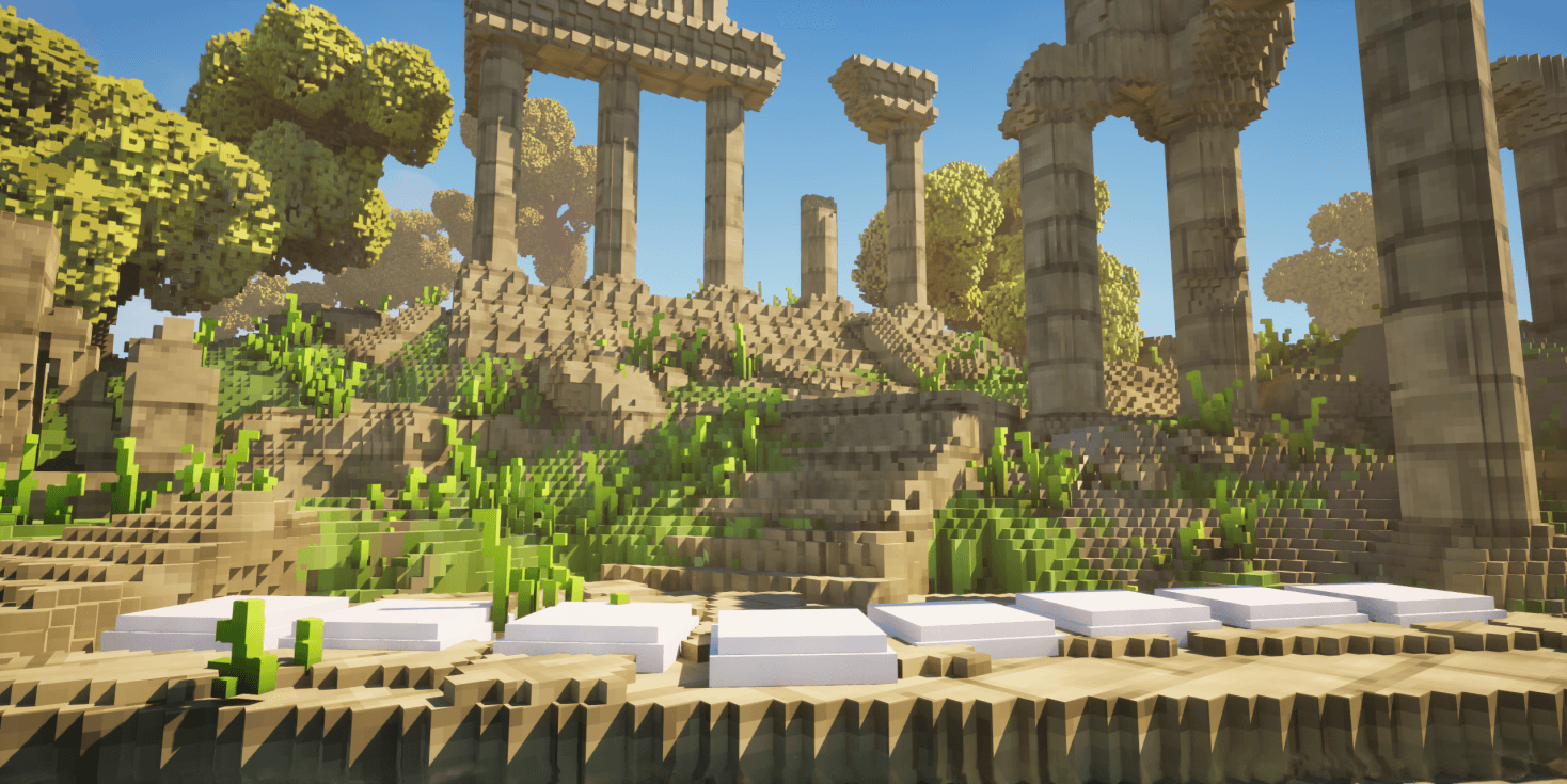 Futuristic voxel battle arena background